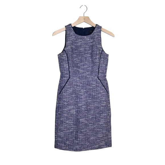 J. Crew Dresses & Skirts - J. Crew Women's 0 Petite Tweed Sleeveless Lined Sheath Dress with pockets